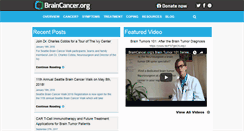 Desktop Screenshot of braincancer.org